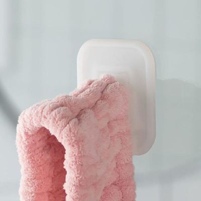 국산 WWDC5841 실리콘 흡착 다용도걸이 욕실 수건 소품 후크_심플 다용도 헌터그