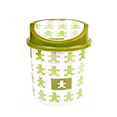 곰돌이패턴 USGC7281 휴지통-소 색상랜덤발송 거실쓰레기통