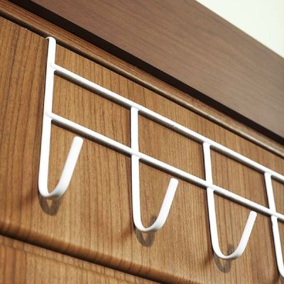 문걸이 OUTI1194 옷걸이 6구 문에거는 수건 파티션 모자