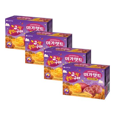 롯데제과 마가렛트 고창 꿀고구마 라떼 176g x 4개