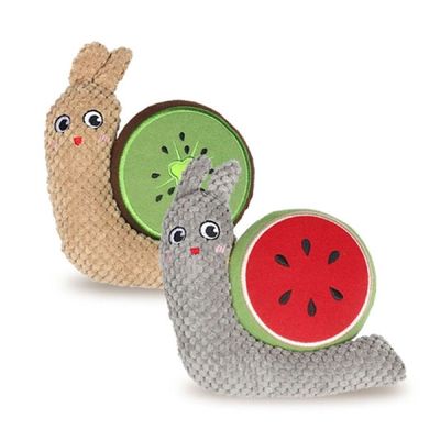 펫모닝 GUGC4388 집나간 달팽이 X2(랜덤) 애견 놀이 봉제장난감