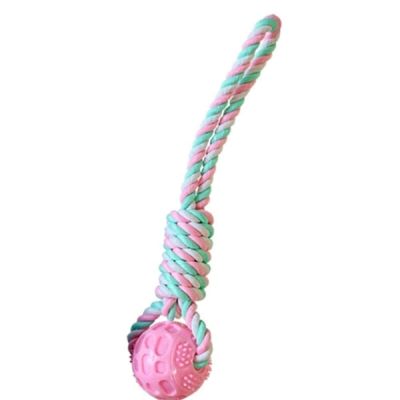 덴탈 IAMD7147 로프볼 핑크 애견 반려견 공던지기