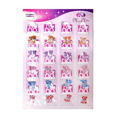 헤어핀 VRUV0208 문펫 똑딱이 뼈다귀 20개입 1판 강아지