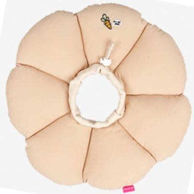 반려동물 ITOI3270 쿠션 넥카라 베이지XL 소프트소재 면재질 핥