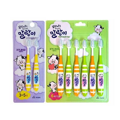 [신상품]6세이상 SOBT6330 어린이 향균모 칫솔 6개입 보건소칫솔 롱칫솔_6세이상6개입