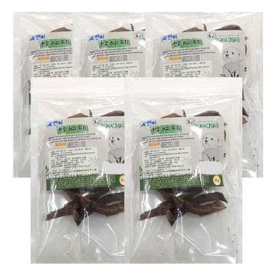 한우 MTBI7663 져키 강아지 수제간식 허파 5개