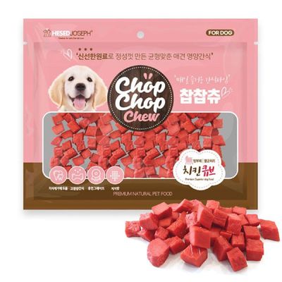찹찹츄 COOV8138 간식 300g 치킨큐브 강아지 헤세드요셉