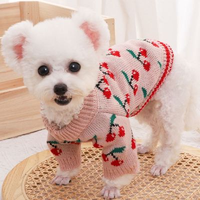 [신상품] 핑크 OIZO9600 체리 도트 강아지옷_핑크_M