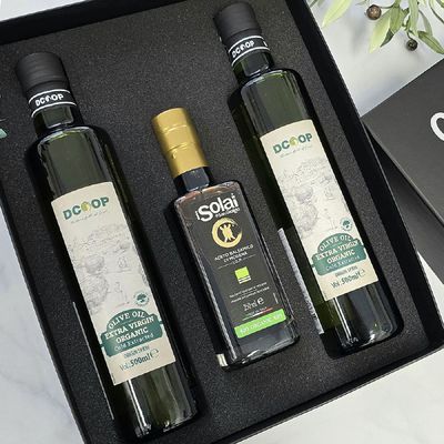 스페인산 유기농 올리브유 2개 + 고농도 발사믹 식초 선물세트 엑스트라버진 올리브오일 부모