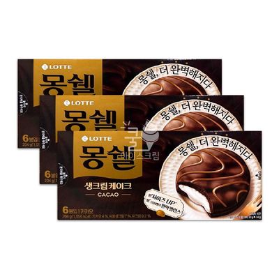 쁘띠몽쉘 몽쉘 카카오 204g 3개