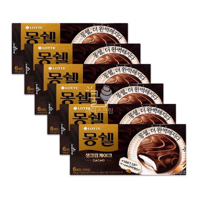 쁘띠몽쉘 몽쉘 카카오 204g 6개