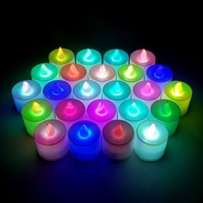 파티장식 LED티라이트초 전자양초 색변환느림