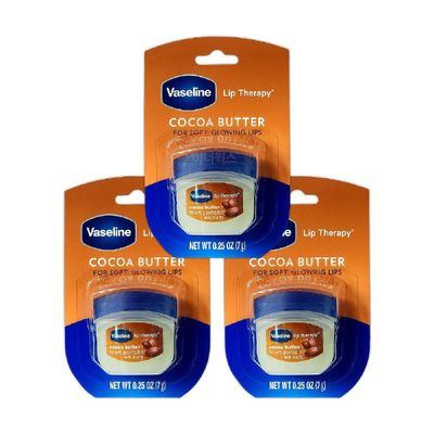 입술건조 바세린 립테라피 립밤 7g 코코아버터 x 3개세트