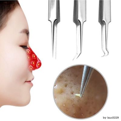 짜기 피지제거기 코 얼굴 블랙헤드 압출 바늘
