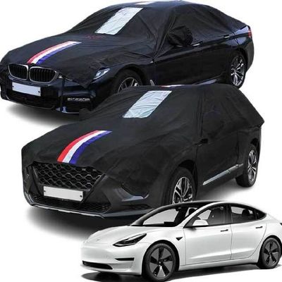 차량커버 테슬라 모델3 블랙박스 자동차커버 성에방지 하프커버