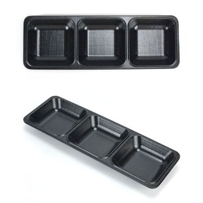 3칸 HC47OV05 멜라민 종지 반찬 소스 그릇 32.5x11.2cm 15호