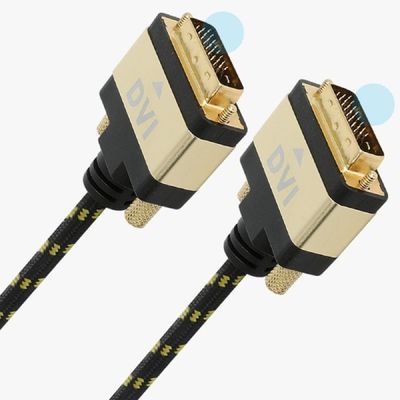 오디오광케이블 NX989 DVI 듀얼 파인골드케이블 5M NX-DVID241-FG050