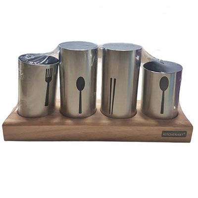 [신상품]모던 QP40KN39 스텐수저통(4구)