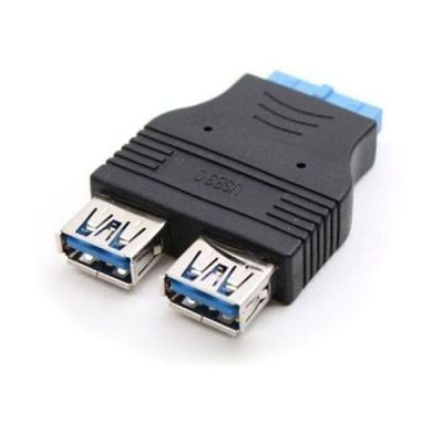 USB확장 USB 포트 3.0 20핀 커넥터 2포트 분배 젠더