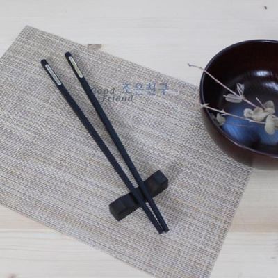 [신상품]멜라민 KN39KE78 용금박중식저분 블랙 24cm(10모)