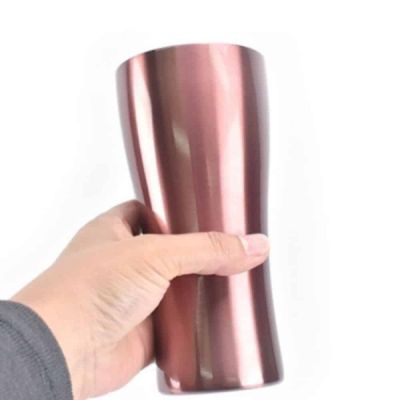 스텐 BT78AD74 이중컵 420ml 핑크 이중스텐컵 스텐진공컵 사무
