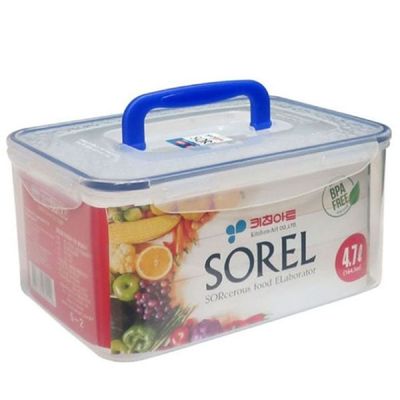 [신상품] 키친아트 AV09AI02 밀폐용기 반찬통 냉장고용기 그릇 4.7L 1P