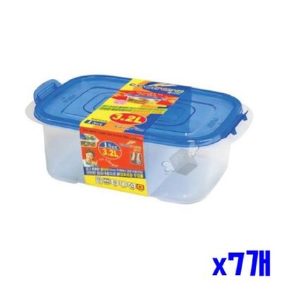 플라스틱 CP35FO65 밀폐용기 직사각 3.2L x7개 주방용품