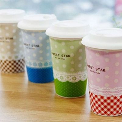 뚜껑 HQ00GU75 음료컵 450ml 텀블러 커피 도자재 세라믹 사무실_블루마운티