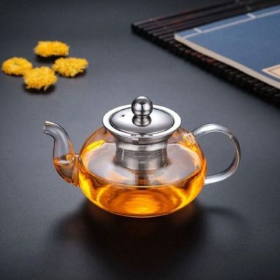 차주전자 BU65DB80 원형 캐주얼 티메이커 내열 필수템 유리 티_원형티포트-400ml