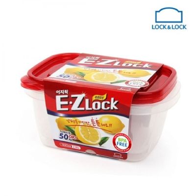 락앤락 UH66LJ74 뉴이지락 직사각 보관용기 (1320ml) 2P