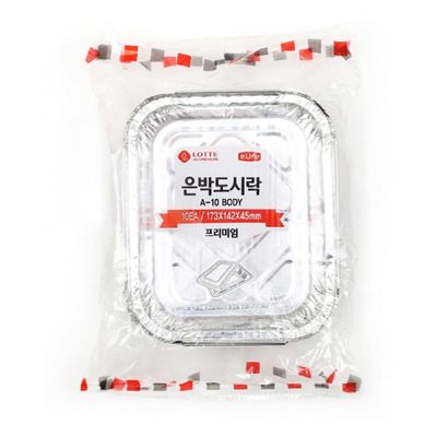 롯데 EY49FH38 은박도시락 A BODY 10P