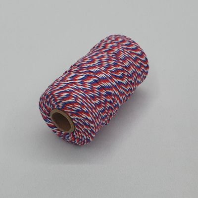 포장 WQ34BQ27 선물 공예 택끈 트와인끈 100m 레드블루 지끈 마