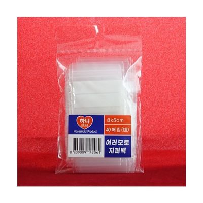 하니 BA53MK77 지퍼백 1호 8X5 40매 3EA