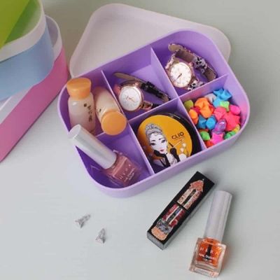 화장품 IT07KD44 케이스 6칸 2세트 네일팁케이스 화장품정리케