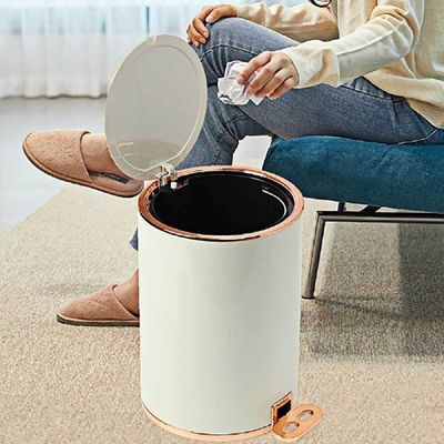 페달 SK50NS35 휴지통 스텐 8L 냄새차단 세척