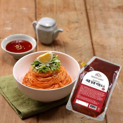 고추명가 새콤달콤 비빔소스 2kg 쫄면 골뱅이무침 비빔소스 국수소스 냉면소스 비빔냉면양념