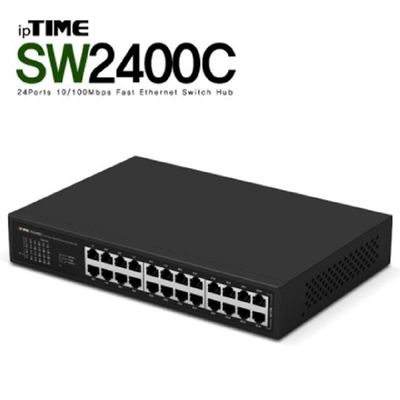 소모품 ipTIME 아이피타임 SW2400C 24포트 스위칭 허브