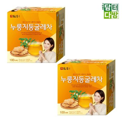 (원플러스원) 담터 누룽지둥굴레차 100티백 티 건강차 선물용차 대접용차 맛있는차 우려먹는