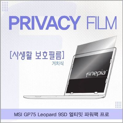 엿보기방지 MSI GP75 Leopard 9SD 거치식 정보보호필름