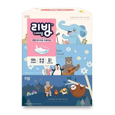 삼정펄프)리빙소프트미용티슈(180매x3개입) UW26GC09