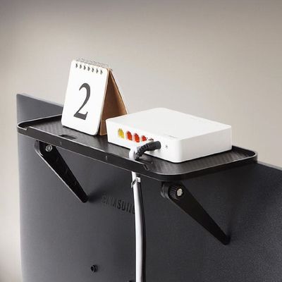 받침대 모니터거치대 중 고급형 공유기받침대수납 선반트레이