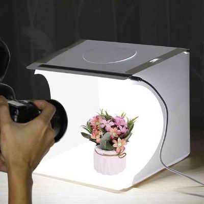 촬영박스 미니 스튜디오 led조명 포토박스 셀프 제품 촬영 20cm