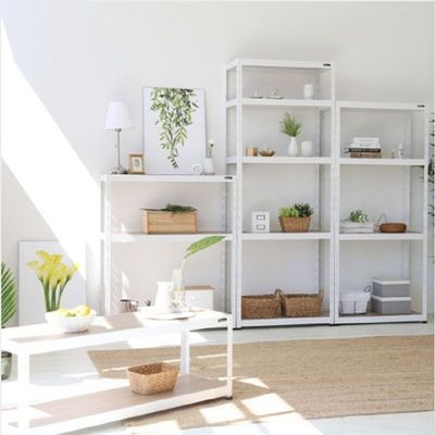 무볼트 WN03PV22 조립 선반 슈렉 500 300 1800 5단 앵글 화이트