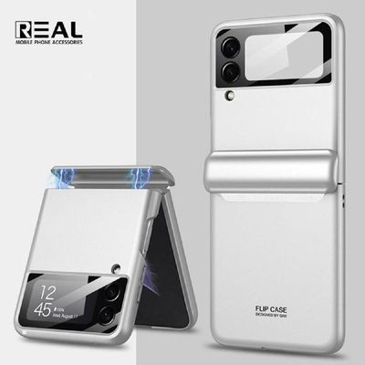 갤럭시캐릭터케이스 Z플립 360도 힌지+풀커버 액정강화유리 케이스