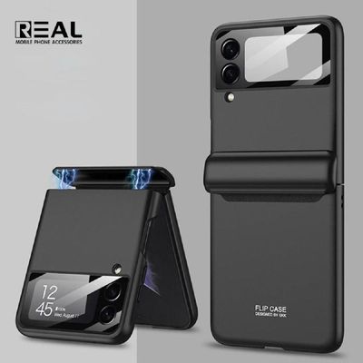 z플립하드케이스 Z플립4 360도 힌지+풀커버 액정강화유리 케이스