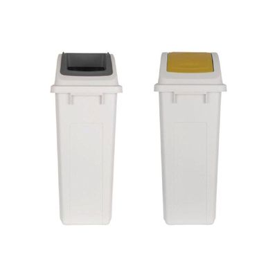 창신리빙-국민휴지통-슬림 KD22BK17 그레이 50L (1EA)