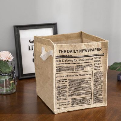 서류보관바스켓 AI56IO57 린넨 정리 사각 바구니 뉴스 페이퍼