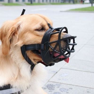 3호 IKAA9970 물림방지 강아지 블랙 입마개 세이프독 대형견 대