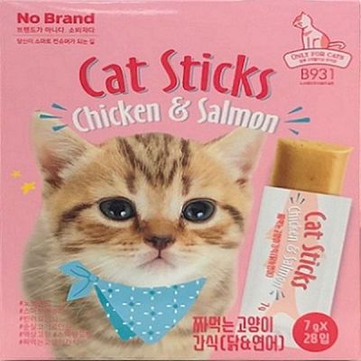 노브랜드 GMZO3113 쪄먹는 고양이간식 닭연어 7gX28입 애묘사료