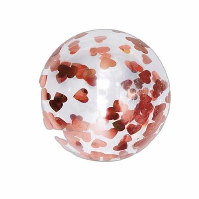 컨페티 EF89LU24 풍선 하트로즈골드 30개 대용량풍선 웨딩풍선 젠더리빌풍선